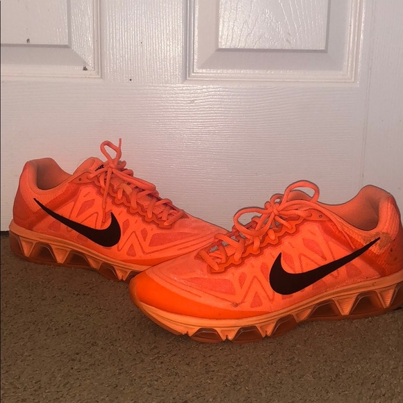 neon orange nikes